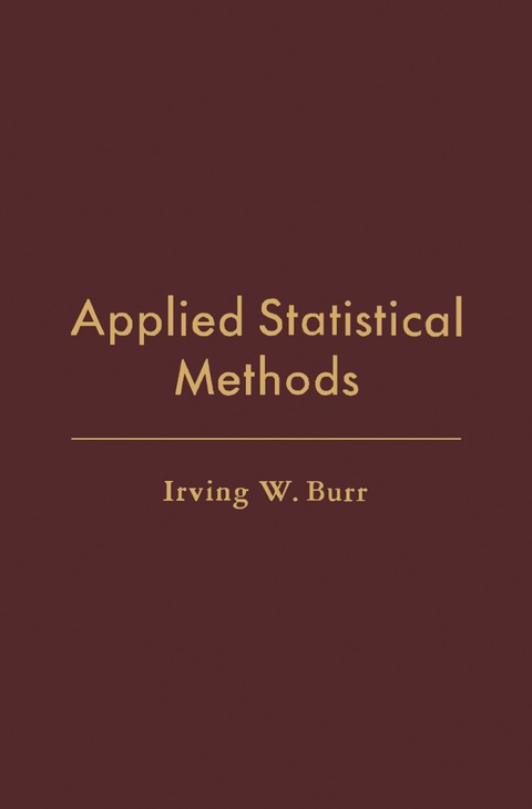 Cover image for book Applied Statistical Methods