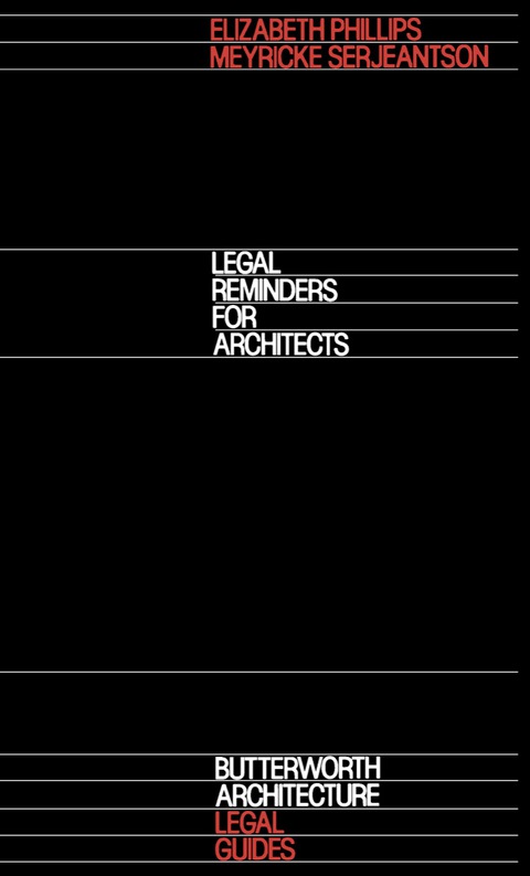 Cover image for book Legal Reminders for Architects