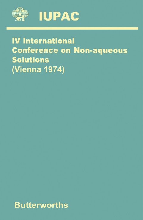 Cover image for book Fourth International Conference on Non-Aqueous Solutions