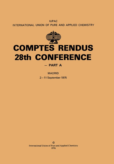Cover image for book Comptes Rendus 28th Conference