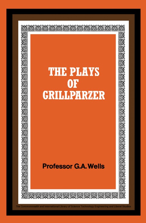 Cover image for book The Plays of Grillparzer