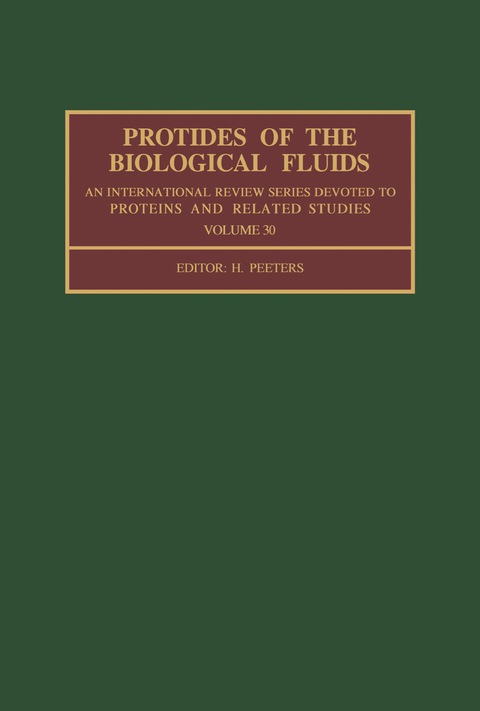 Cover image for book Protides of the BIological Fluids