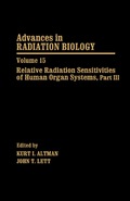 Relative Radiation Sensitivities Of Human Organ Systems