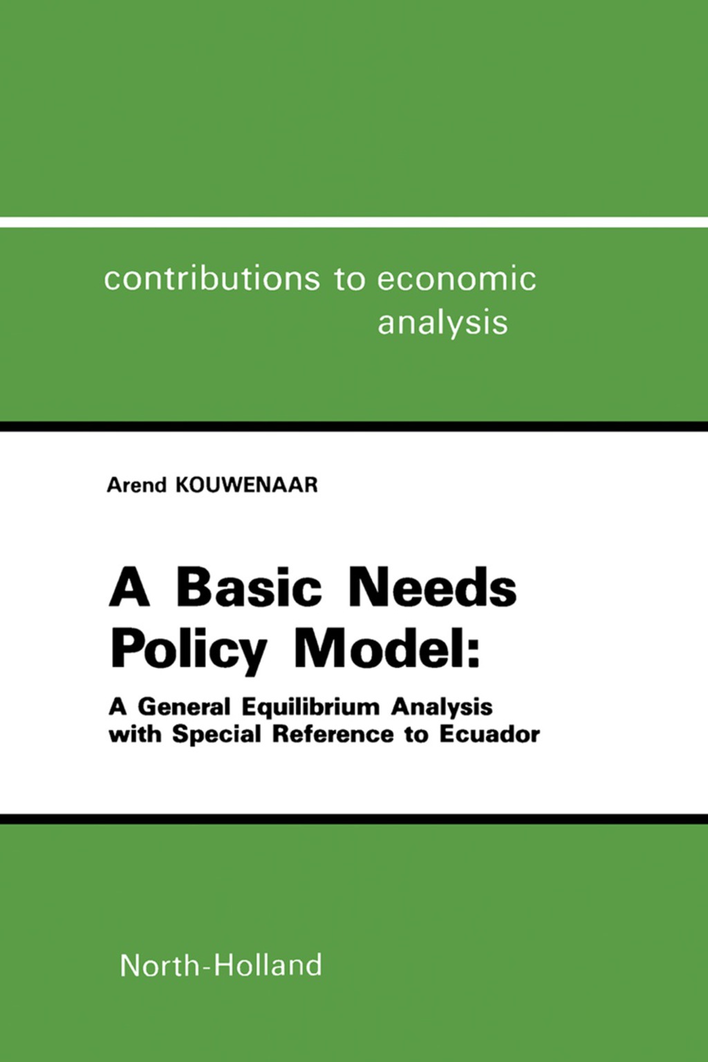 A Basic Needs Policy Model (eBook)