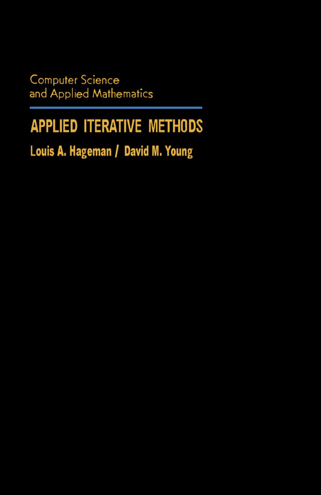 Applied Iterative Methods (eBook) Applied Iterative Methods (eBook)