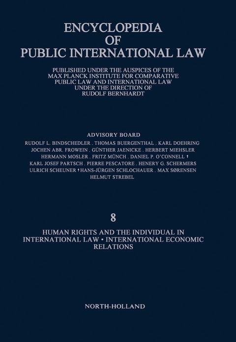 Cover image for book Enclyclopedia of Public International Law