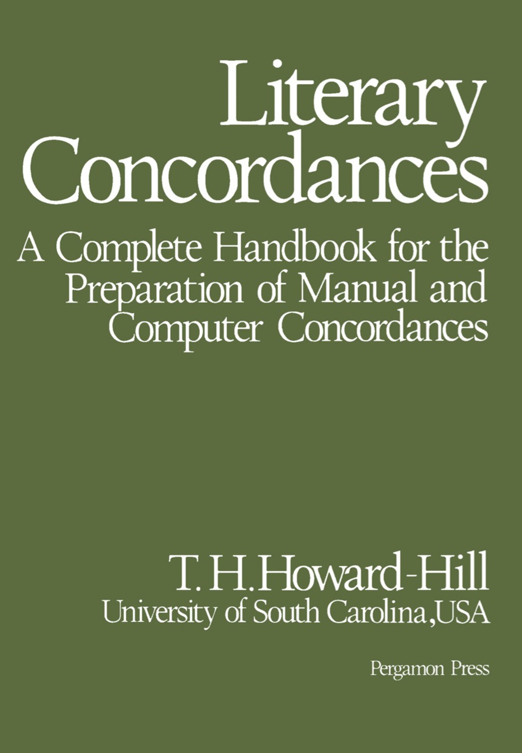 Literary Concordances (eBook) Literary Concordances (eBook)