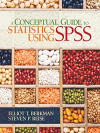 Cover image: A Conceptual Guide to Statistics Using SPSS 1st edition 9781412974066