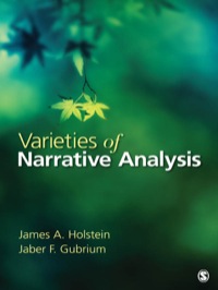 Cover image: Varieties of Narrative Analysis 1st edition 9781412987554