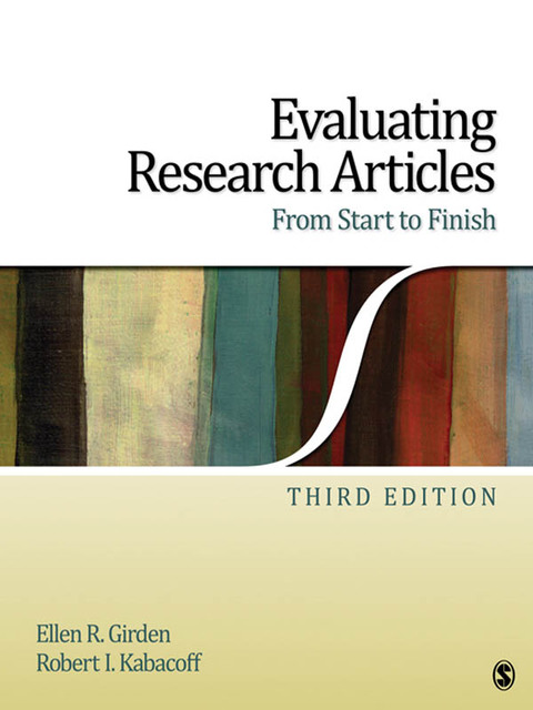Cover image for book Evaluating Research Articles From Start to Finish