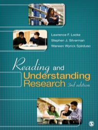 Cover image: Reading and Understanding Research 3rd edition 9781412975742