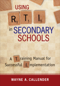 Cover image: Using RTI in Secondary Schools 1st edition 9781452290560