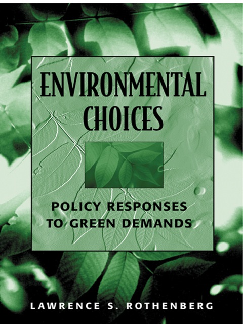Cover image for book Environmental Choices