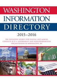 Cover image: Washington Information Directory 2015-2016 1st edition 9781483380575
