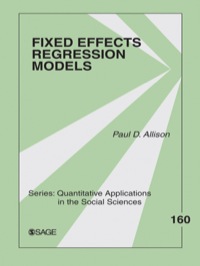 Cover image: Fixed Effects Regression Models 1st edition 9780761924975