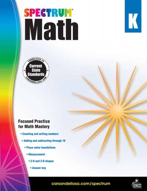 Cover image for book Spectrum Math Workbook, Grade K
