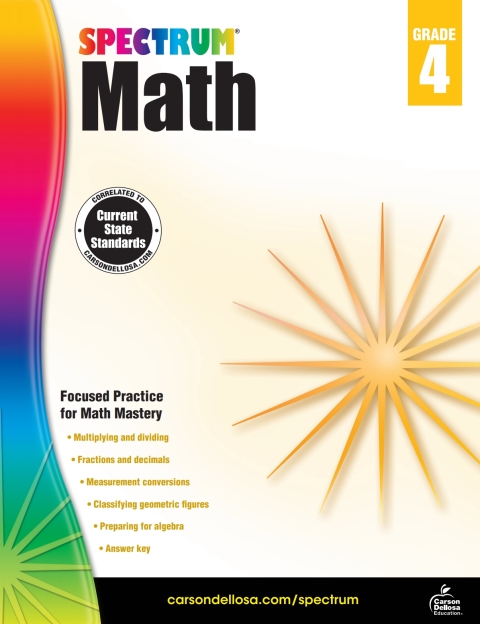 Cover image for book Spectrum Math Workbook, Grade 4
