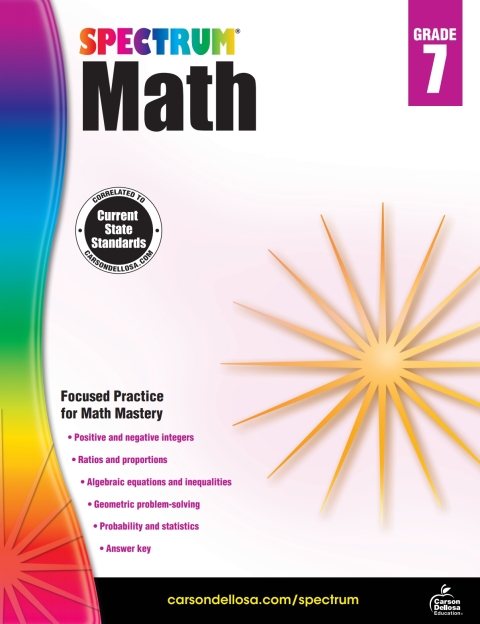 Cover image for book Spectrum Math Workbook, Grade 7