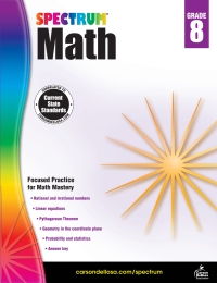 صورة الغلاف: Spectrum Math Workbook, Grade 8 9781483808765