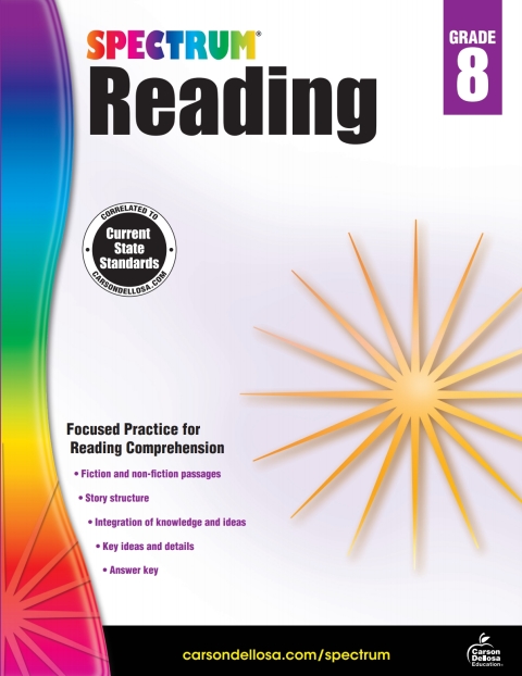 Cover image for book Spectrum Reading Workbook, Grade 8