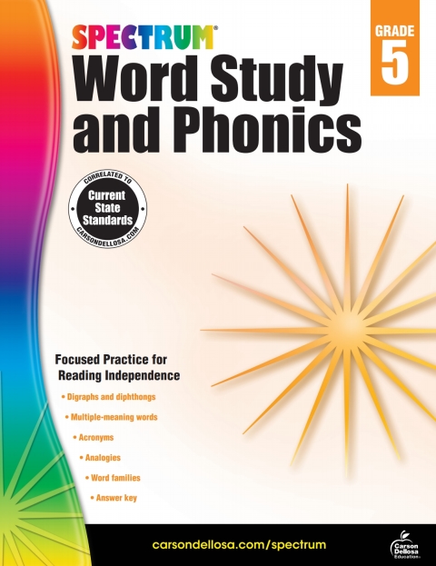 Cover image for book Spectrum Word Study and Phonics, Grade 5