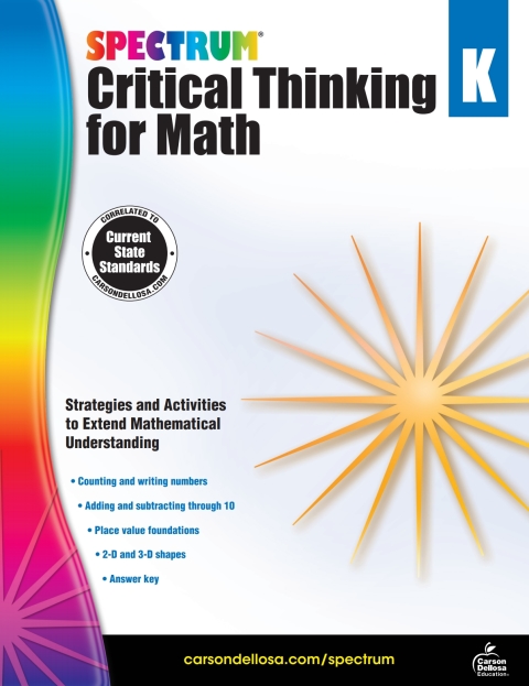 Cover image for book Spectrum Critical Thinking for Math, Grade K