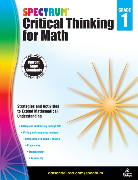 Cover image for book Spectrum Critical Thinking for Math, Grade 1