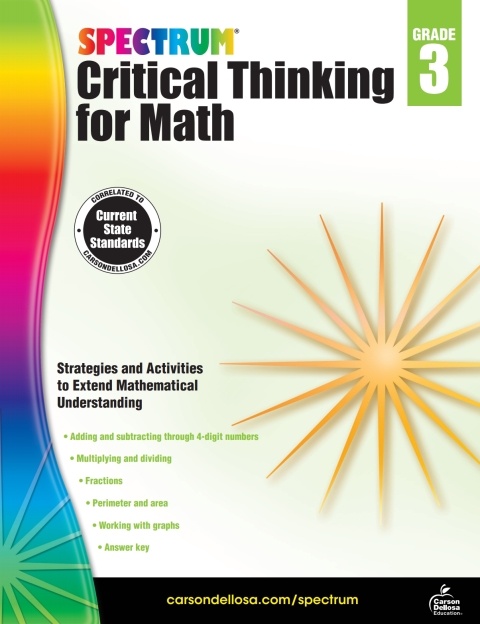 Cover image for book Spectrum Critical Thinking for Math, Grade 3