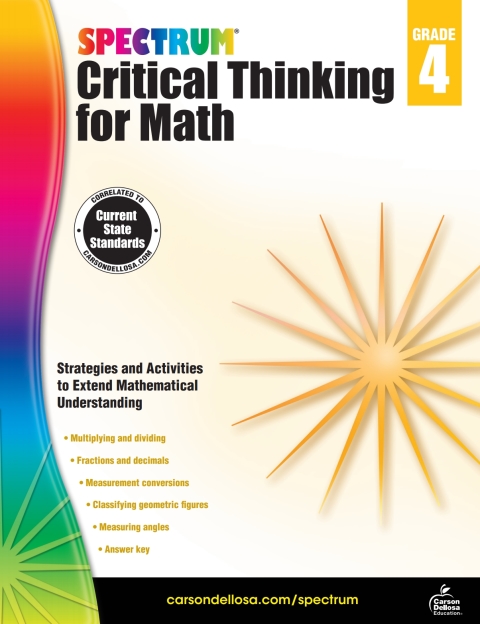 Cover image for book Spectrum Critical Thinking for Math, Grade 4