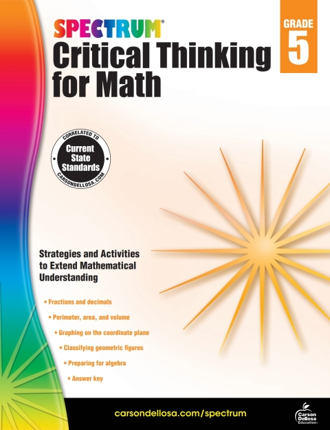 Cover image for book Spectrum Critical Thinking for Math, Grade 5