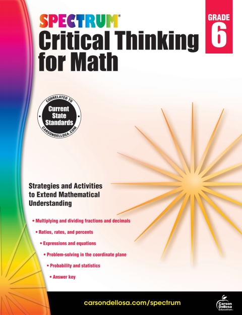 Cover image for book Spectrum Critical Thinking for Math, Grade 6