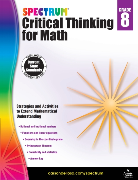 Cover image for book Spectrum Critical Thinking for Math, Grade 8