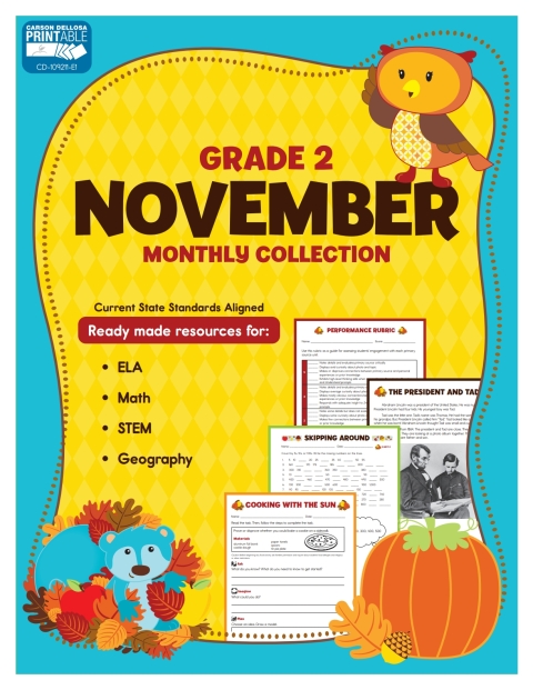 Cover image for book November Monthly Collection, Grade 2