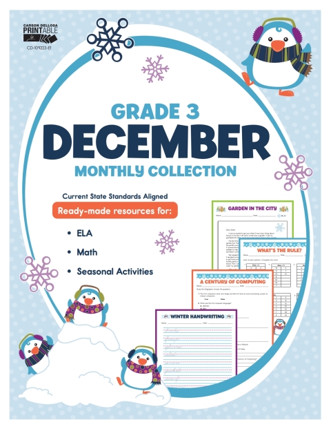 Cover image for book December Monthly Collection, Grade 3