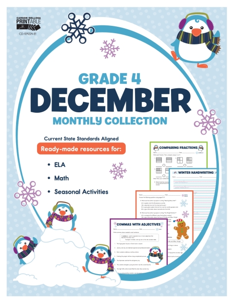 Cover image for book December Monthly Collection, Grade 4