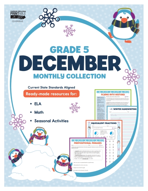 Cover image for book December Monthly Collection, Grade 5