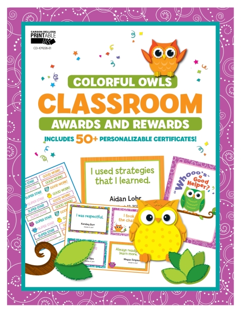 Cover image for book Colorful Owls Classroom Awards and Rewards