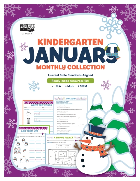 Cover image for book January Monthly Collection, Grade K