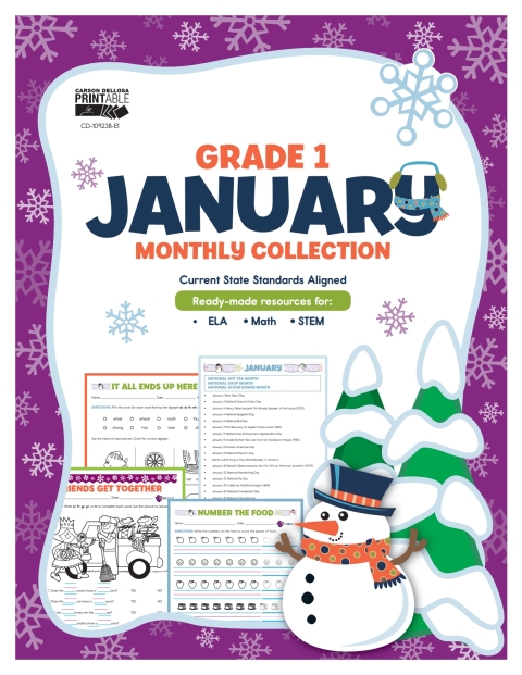 Cover image for book January Monthly Collection, Grade 1