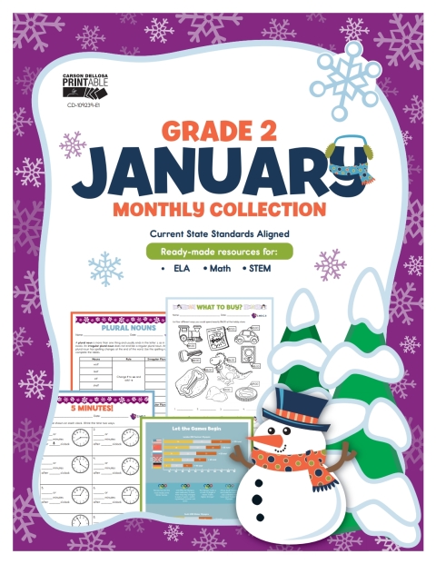 Cover image for book January Monthly Collection, Grade 2