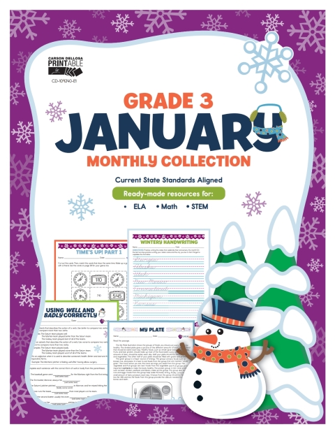Cover image for book January Monthly Collection, Grade 3