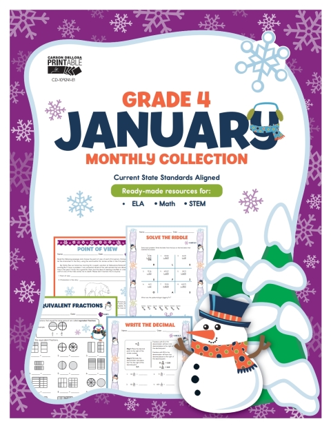 Cover image for book January Monthly Collection, Grade 4