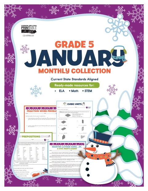 Cover image for book January Monthly Collection, Grade 5