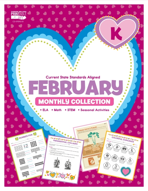 Cover image for book February Monthly Collection, Grade K