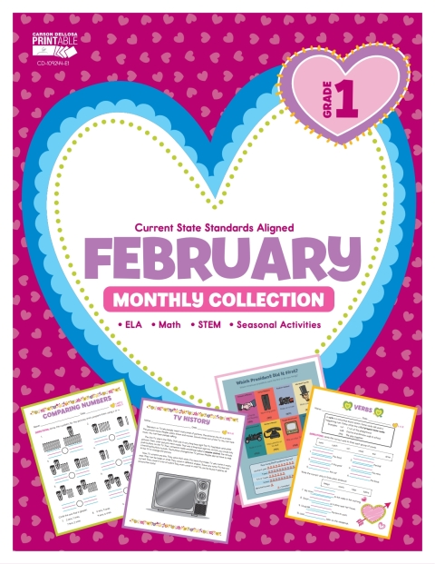 Cover image for book February Monthly Collection, Grade 1