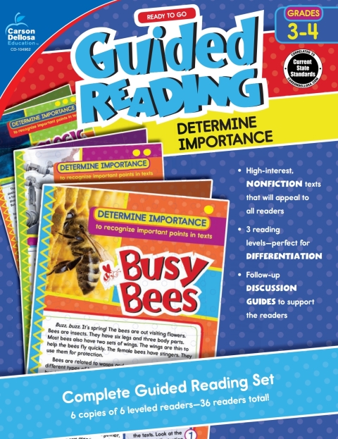 Cover image for book Ready to Go Guided Reading: Determine Importance, Grades 3 - 4