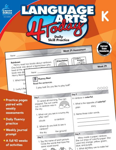 Cover image for book Language Arts 4 Today, Grade K