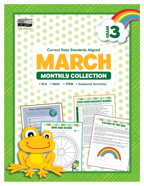 Cover image for book March Monthly Collection, Grade 3