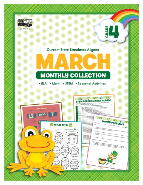 Cover image for book March Monthly Collection, Grade 4