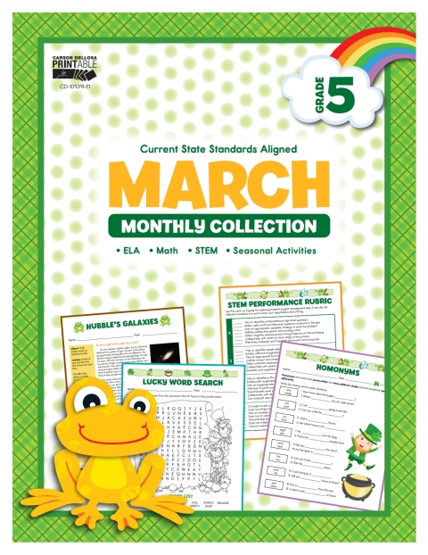 Cover image for book March Monthly Collection, Grade 5